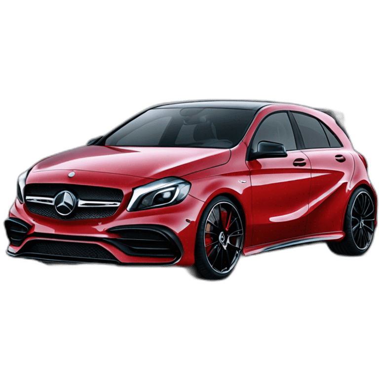 Mercedes a45 black edition one emoji