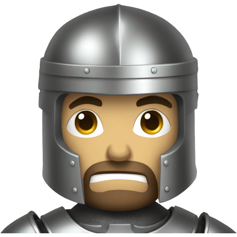 furious man in suit of armor emoji