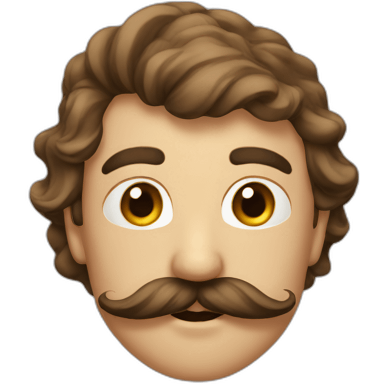 Moustache carré emoji