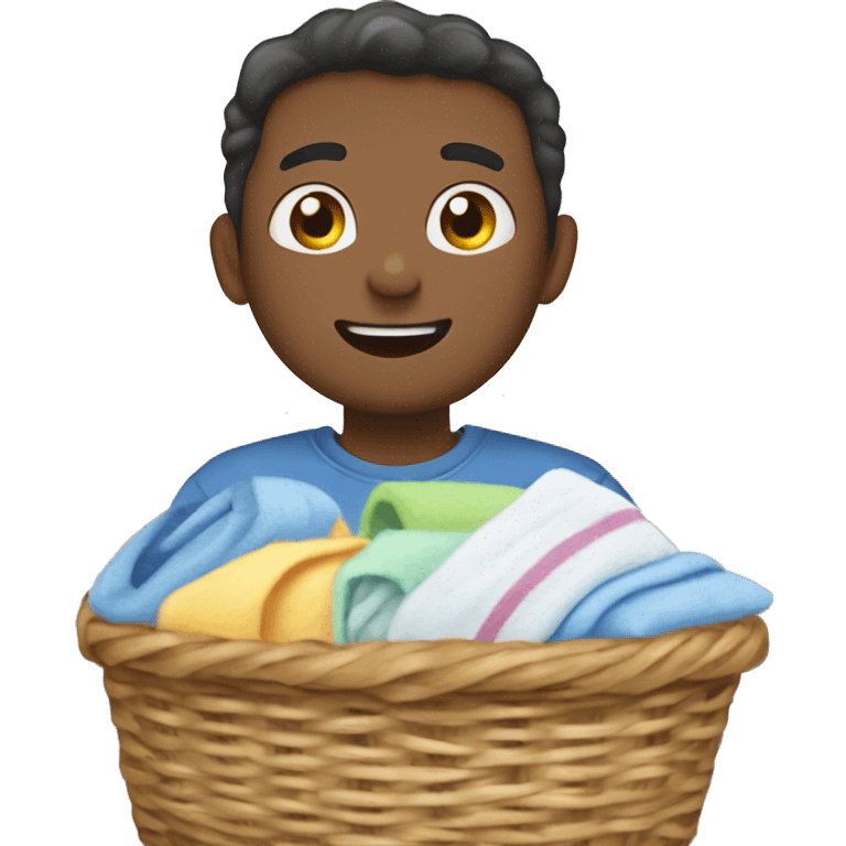 basket of laundry ￼ emoji