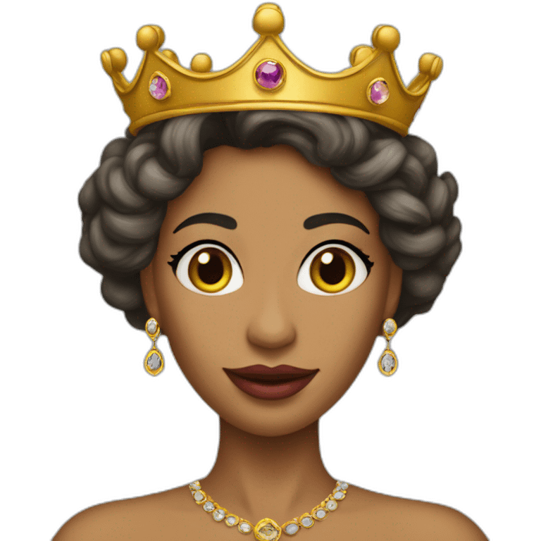 Queen Tamar of Georgia in a crown emoji