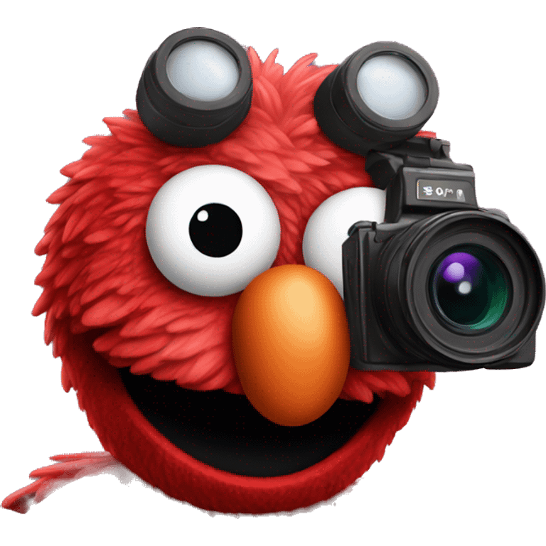 elmo with camera emoji