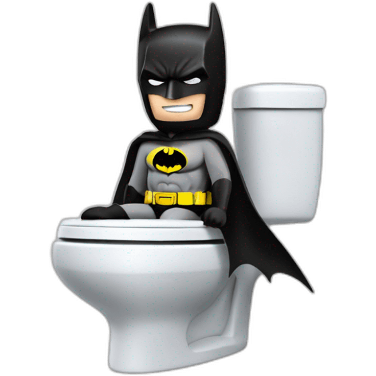 Batman sur les toilettes  emoji