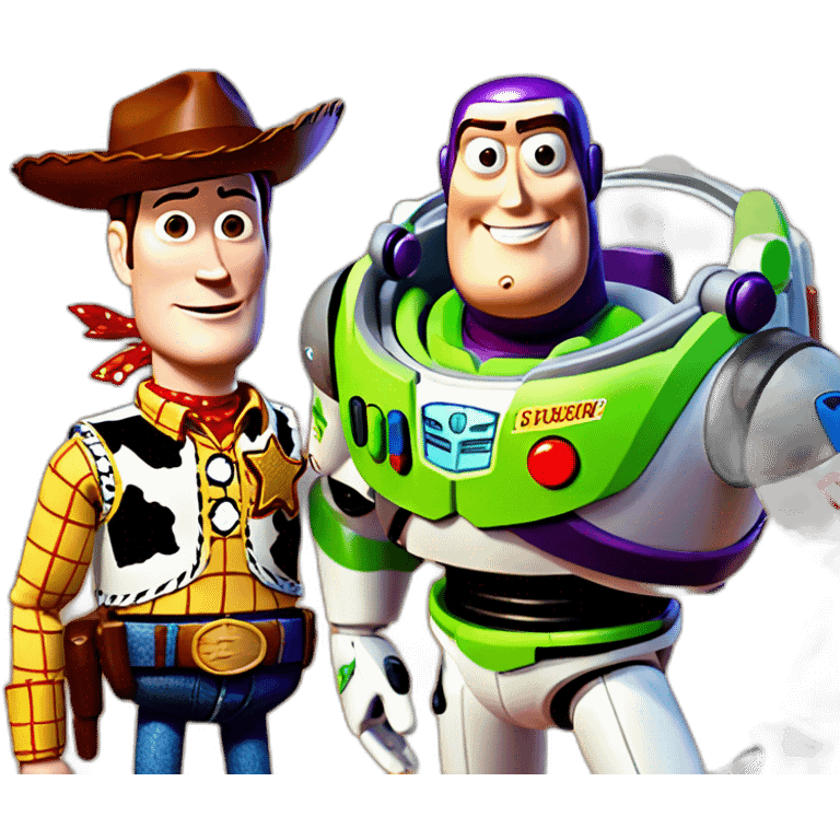 toy story buzz and woody emoji