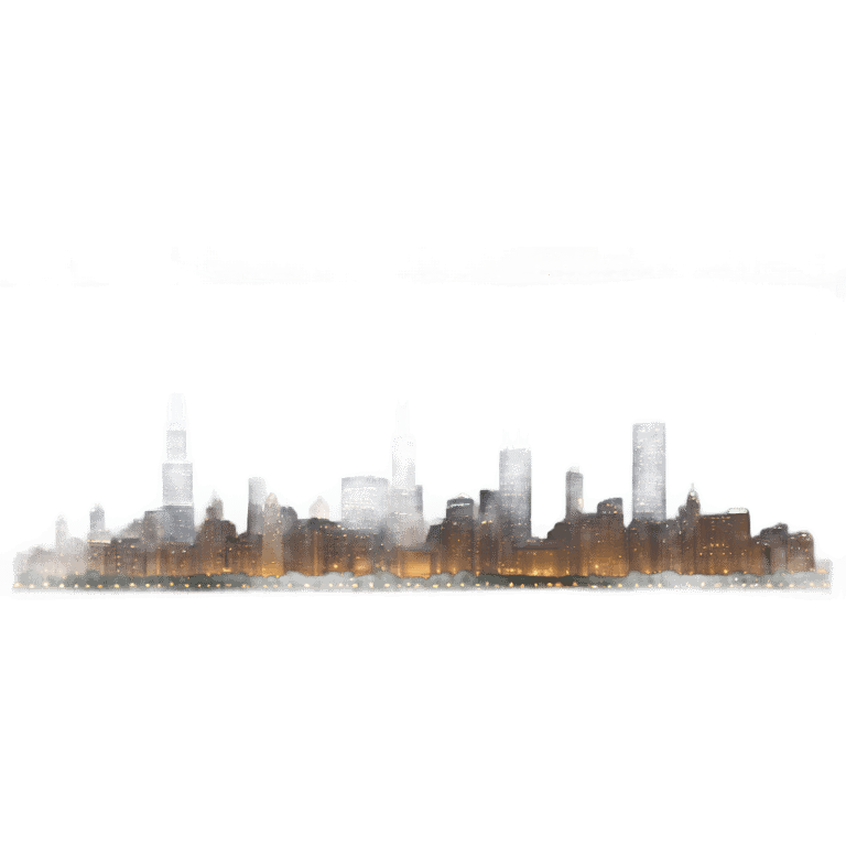 chicago skyline at night emoji