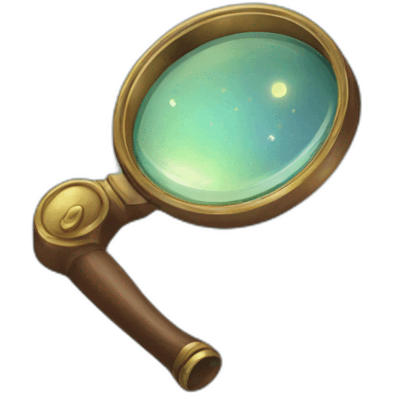 Magic magnifying glass emoji