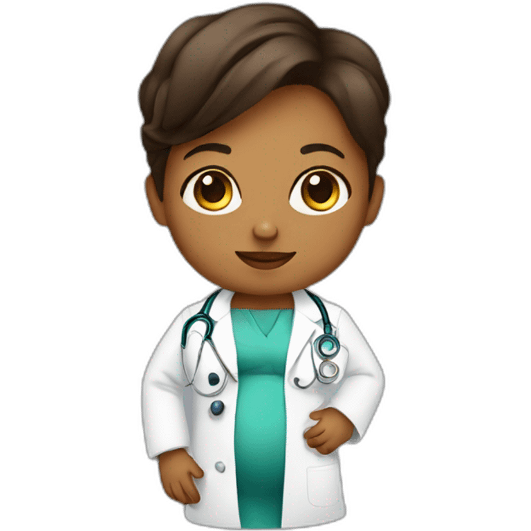 Doctor she pregnant baby emoji