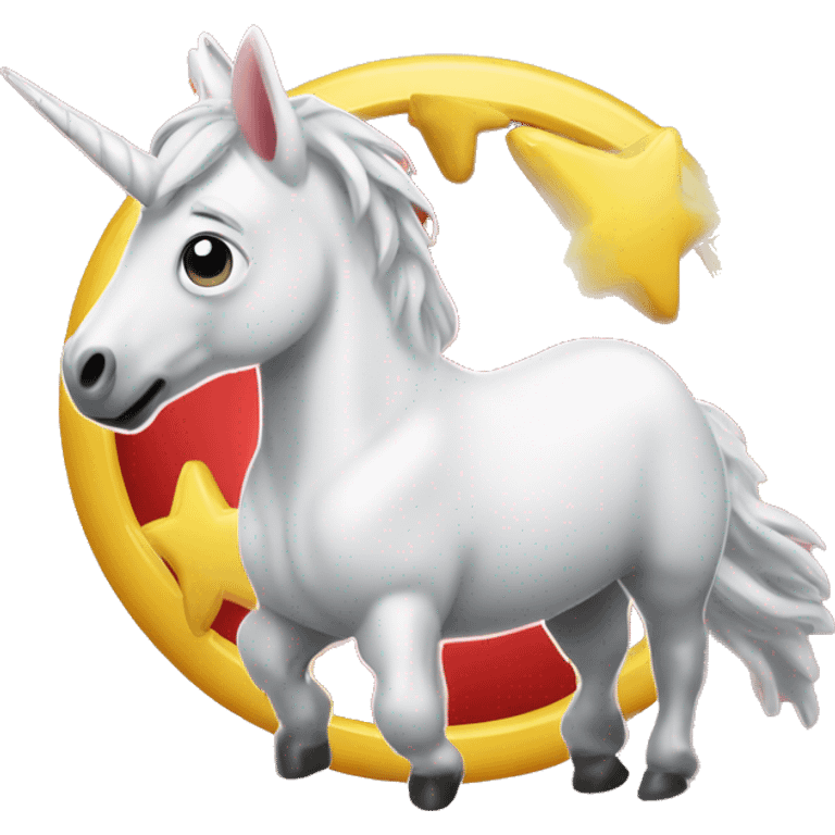 Christian lindner auf einem Einhorn emoji