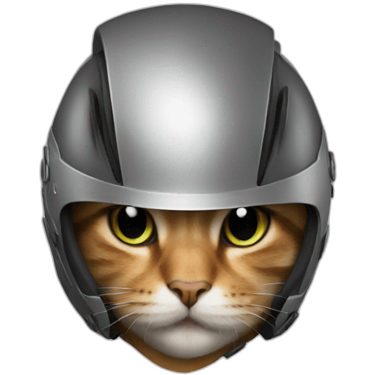 A Cat with a Vega Helmet emoji