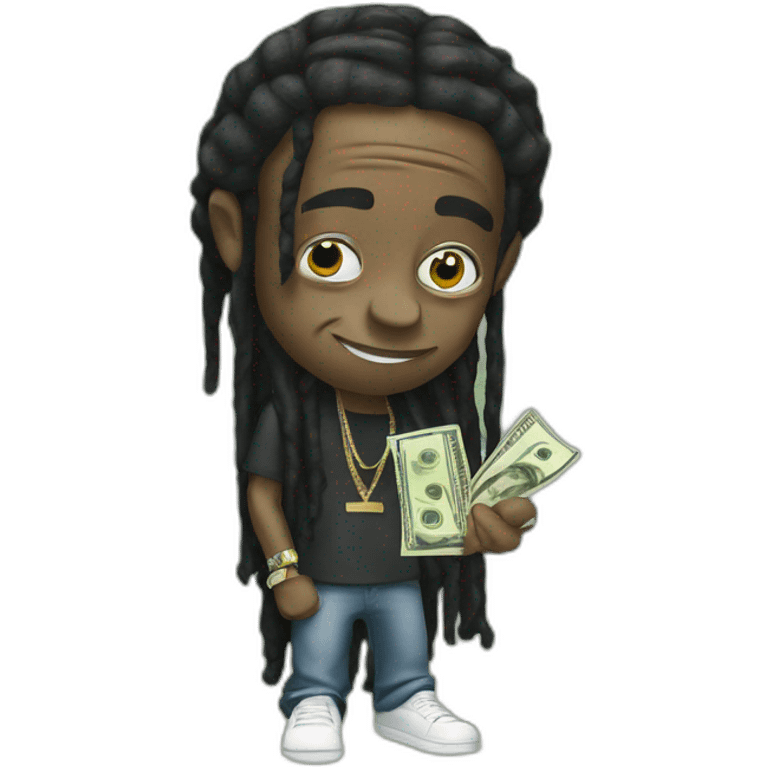 Lil wayne getting money emoji