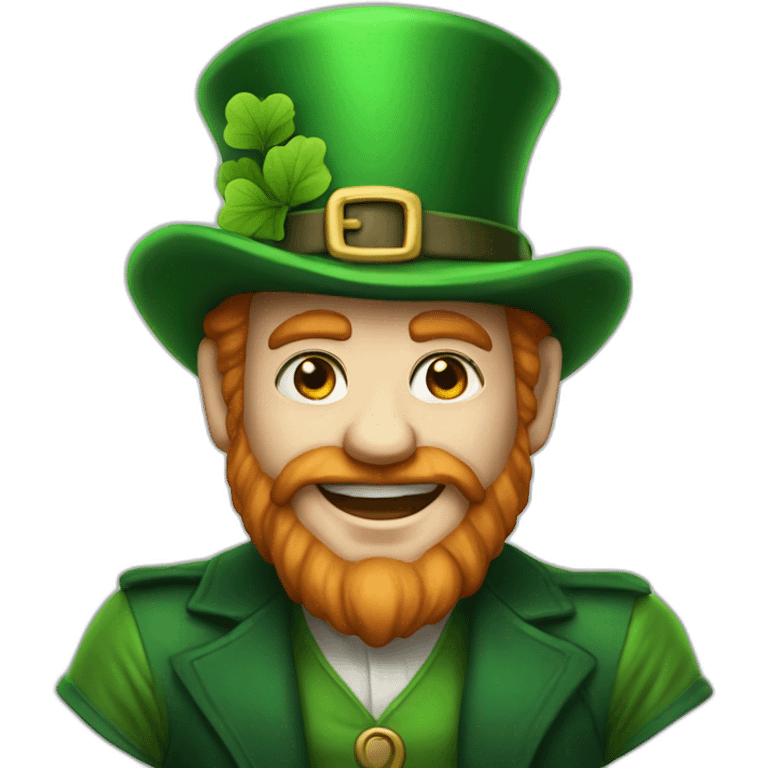 extremely overwhelmingly powerful leprechaun emoji