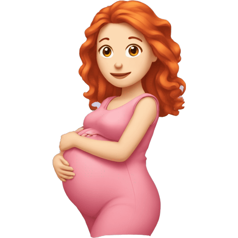 Femme enceinte rousse emoji