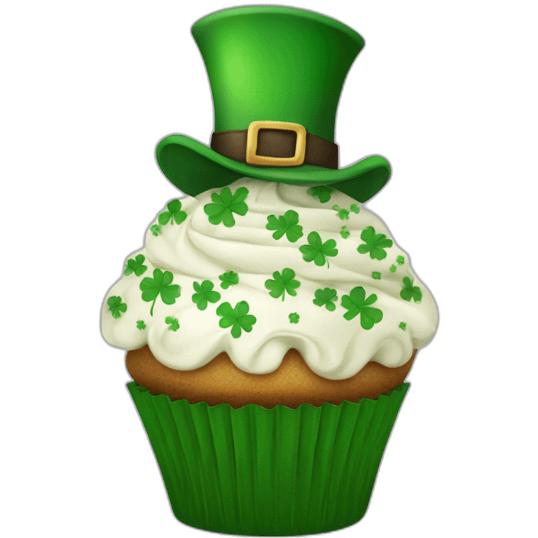 st patric day cupcake emoji