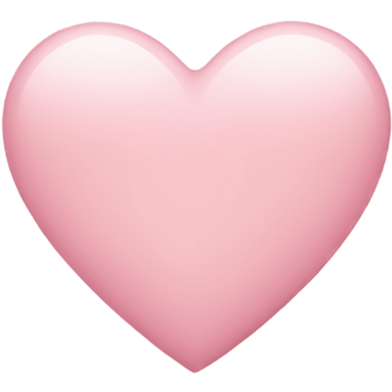 Light pink heart  emoji