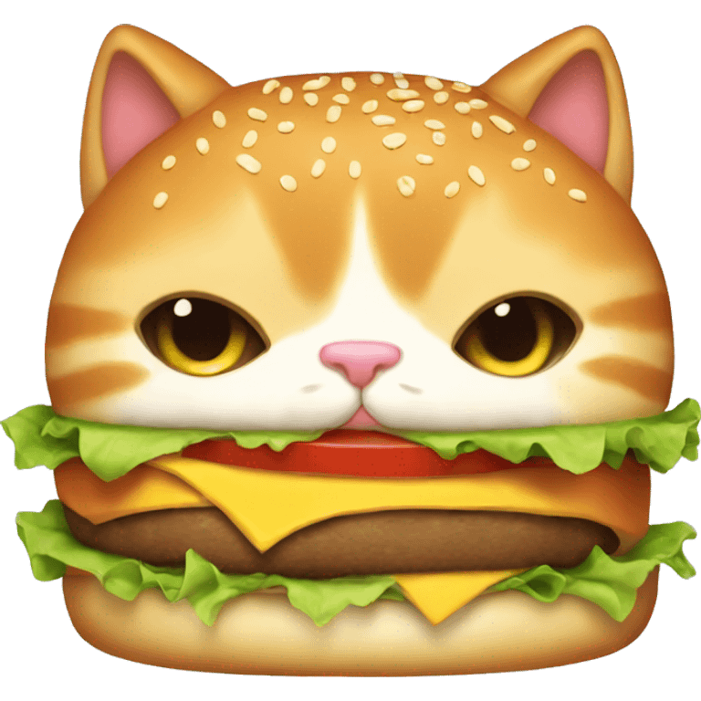 burger cat emoji