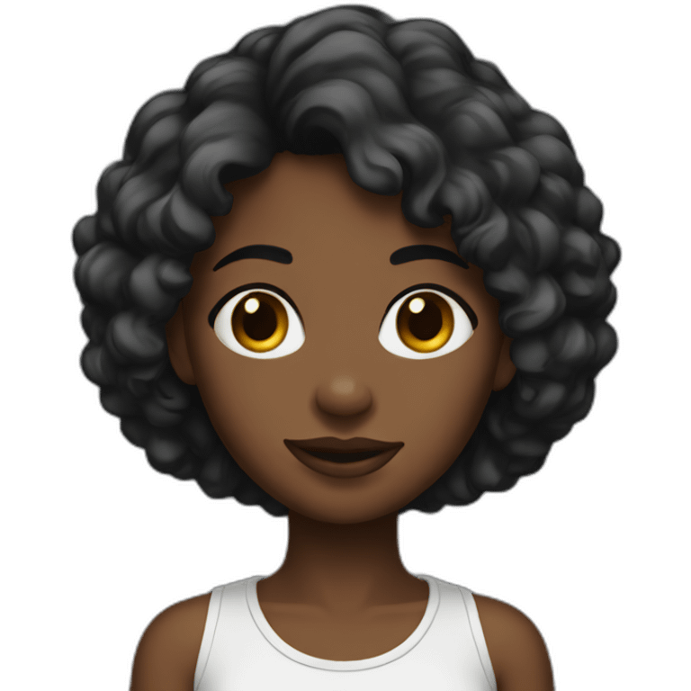 Ebony girl emoji