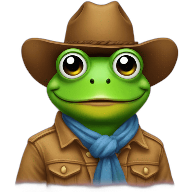 frog cowboy lgbt rainbow emoji