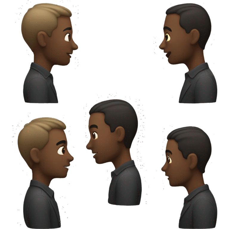 Kissing white man emoji