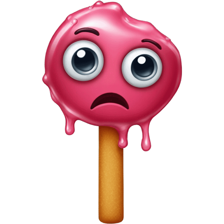 Really sad candy with tears and arms and legs emoji