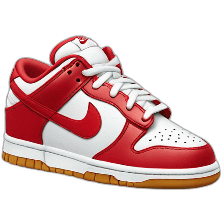 Nike Dunk Low edition Coca-Cola emoji