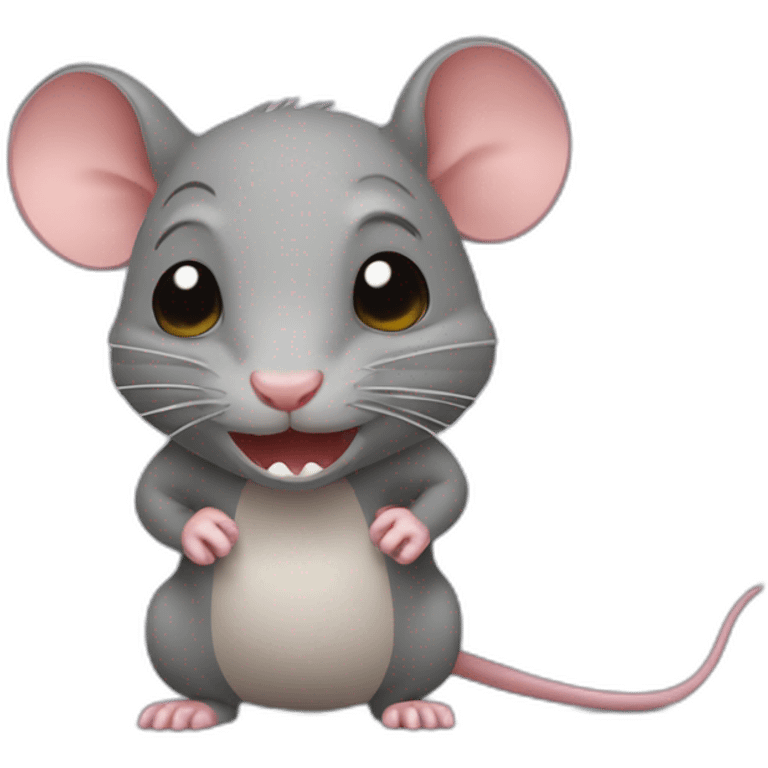 Rat qui a peur emoji