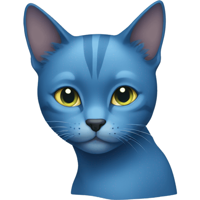 Blue cat emoji