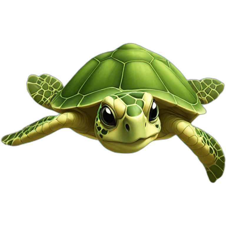 Tortue dans piscine emoji