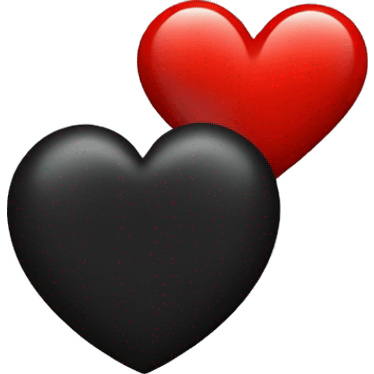 Coeur rouge avec écrit blk a l’intérieur  emoji