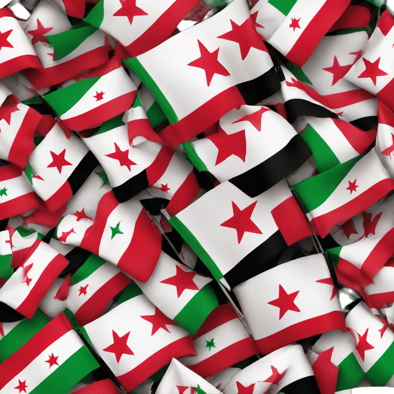 The flag of free syria emoji