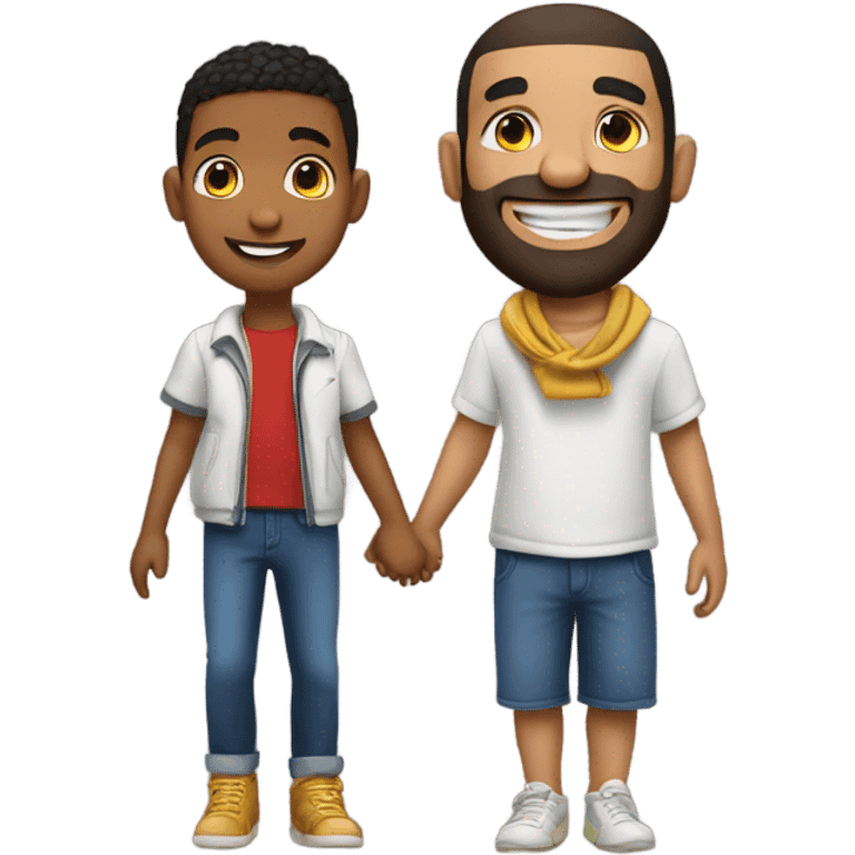 Drake with a kid emoji