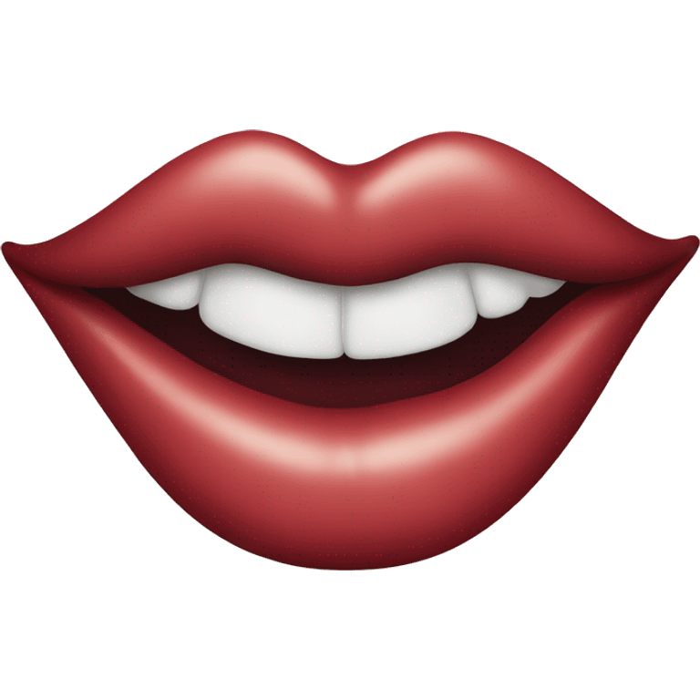 lip kiss print emoji