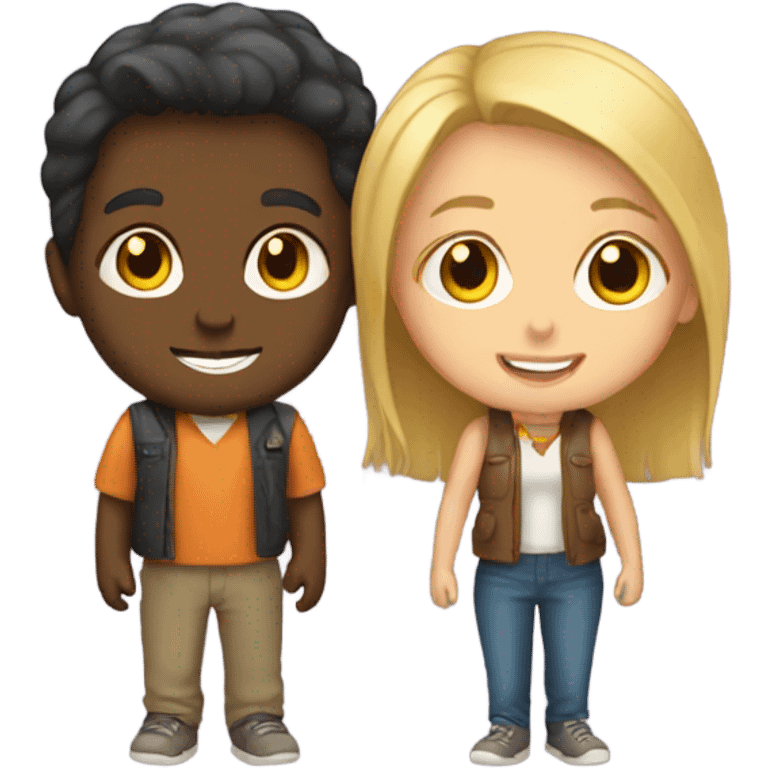 Girl and boy  emoji