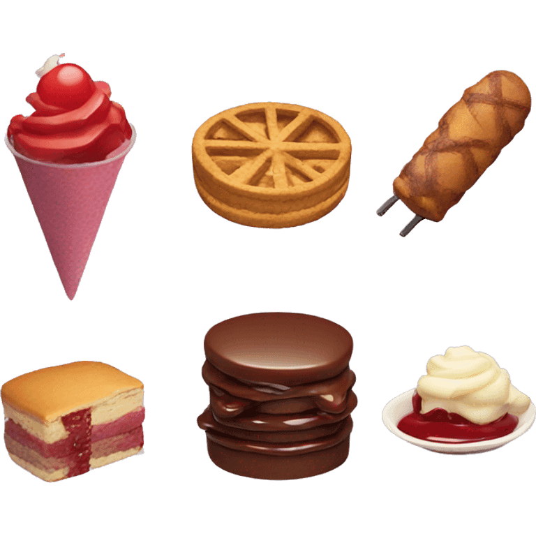 Dessert and bbq emoji