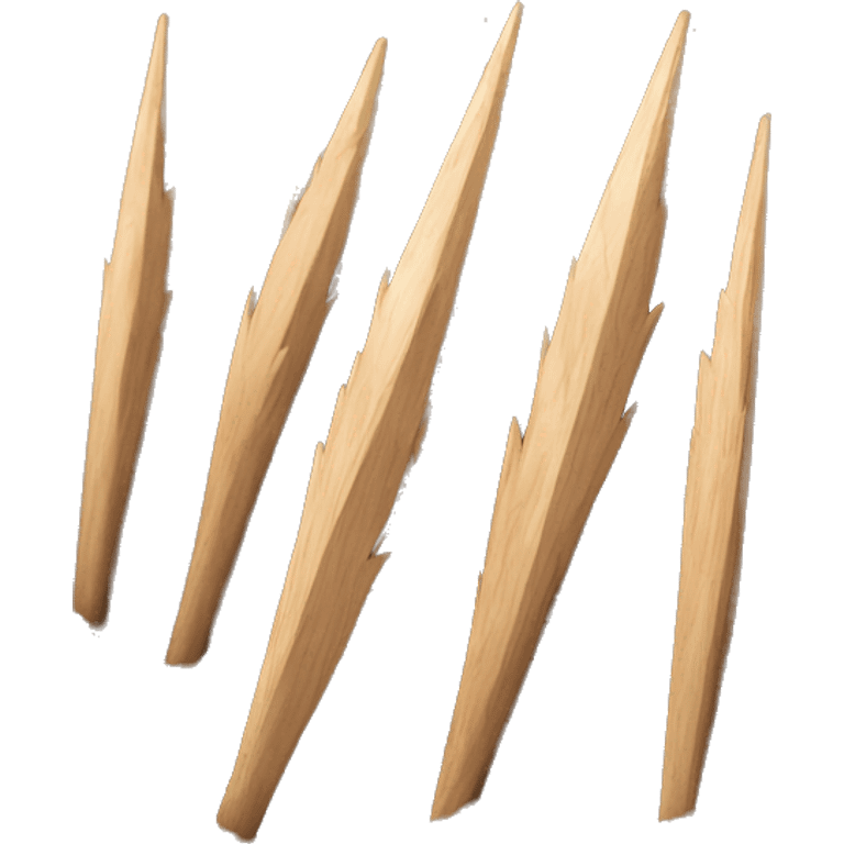 wooden spikes coming from the ground emoji