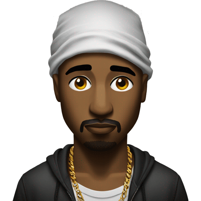 Tupac looking down emoji