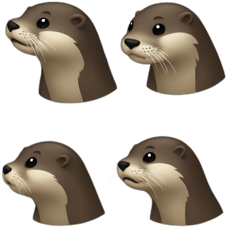 Otter chocked emoji