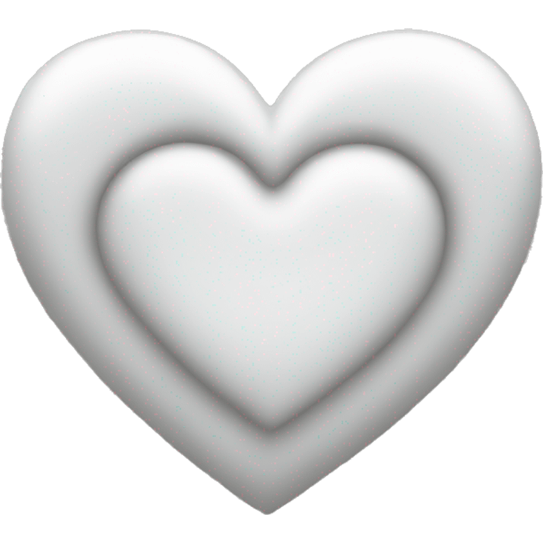 White heart  emoji