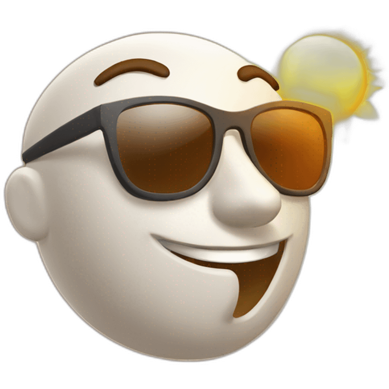 Buenos Días con un sol radiante emoji