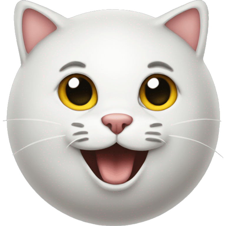 Cat play boll emoji