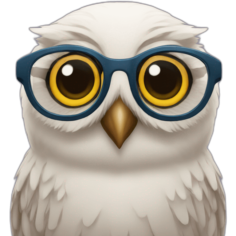 owl with glasses emoji