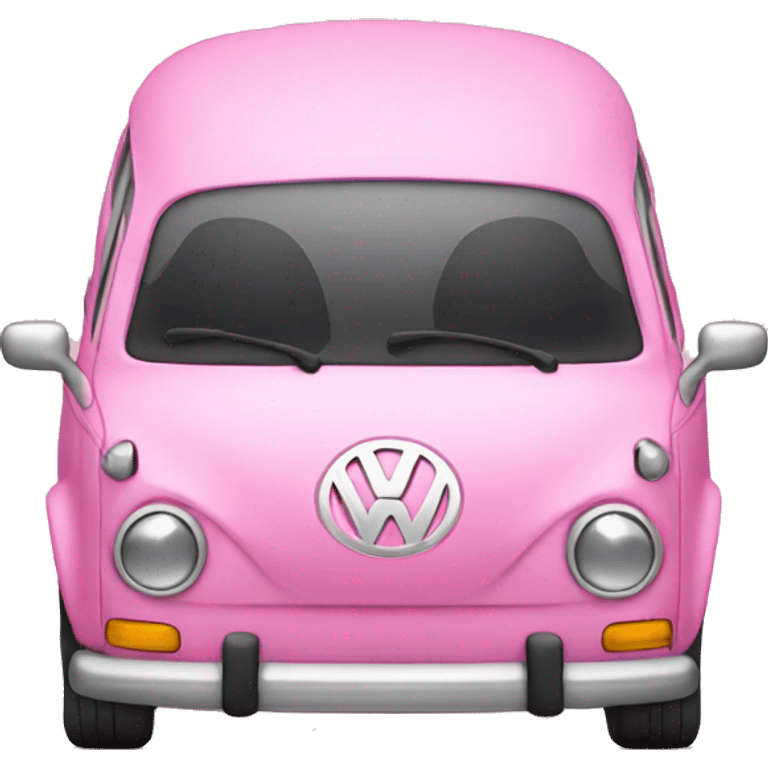 Pink Volkswagen car emoji