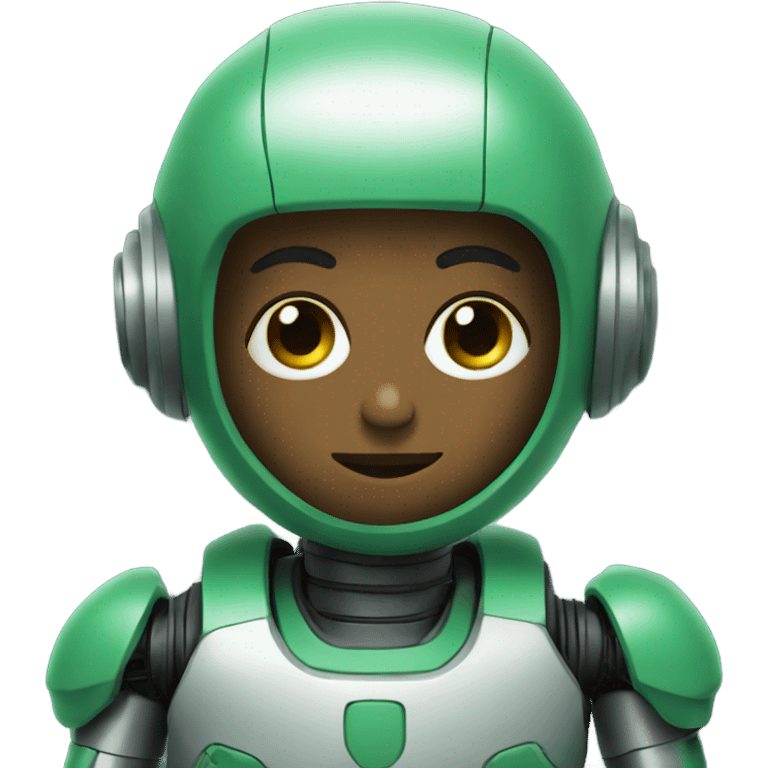 Bot green AI emoji