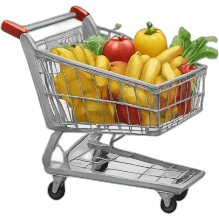 Grocery cart emoji