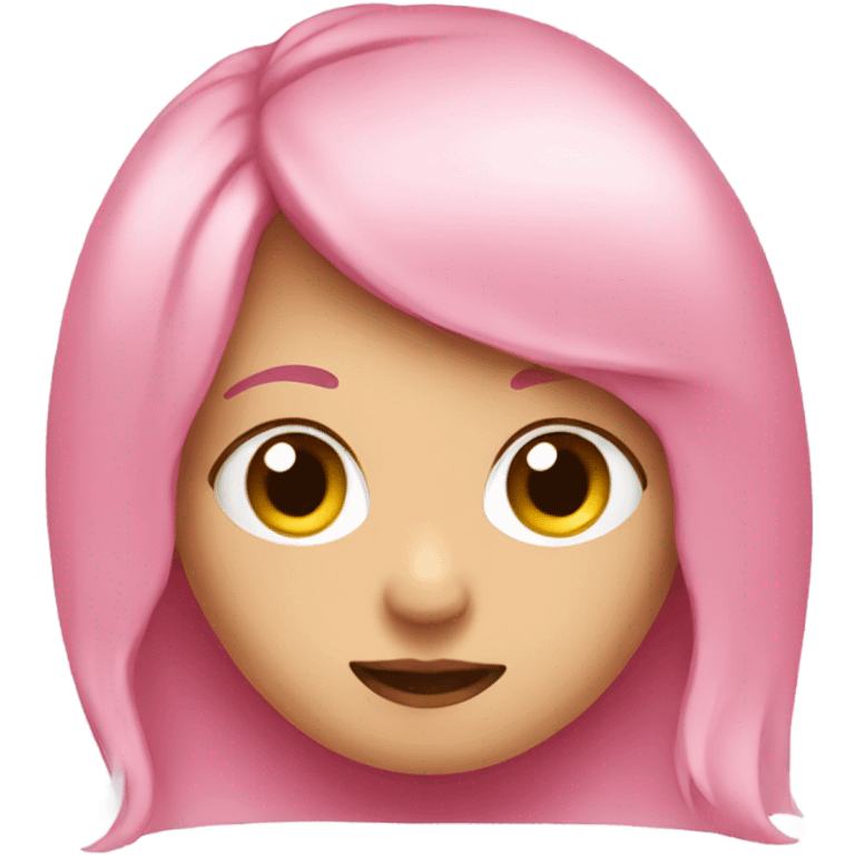 Cute pink  emoji