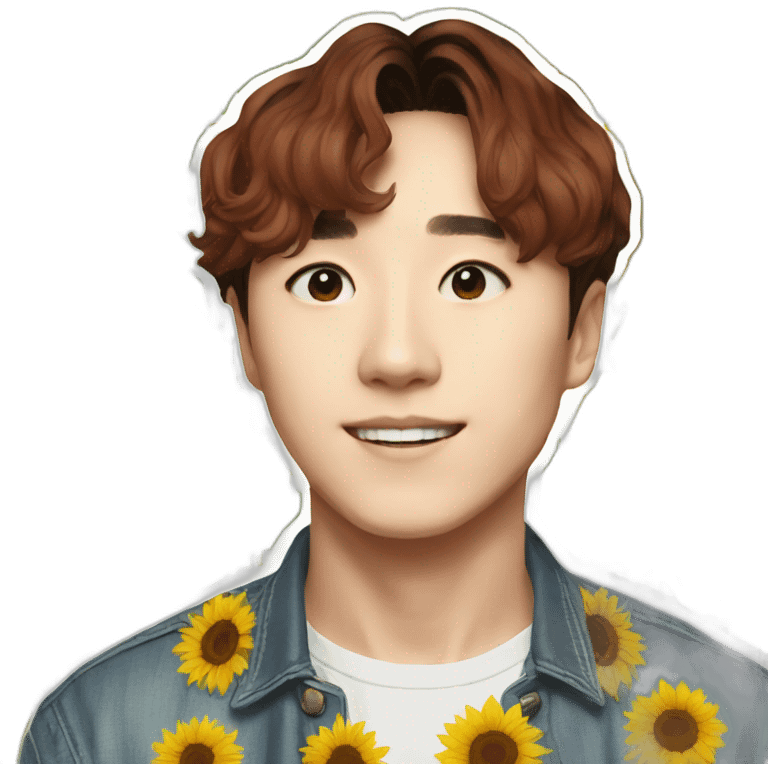 sunflower jhope  emoji