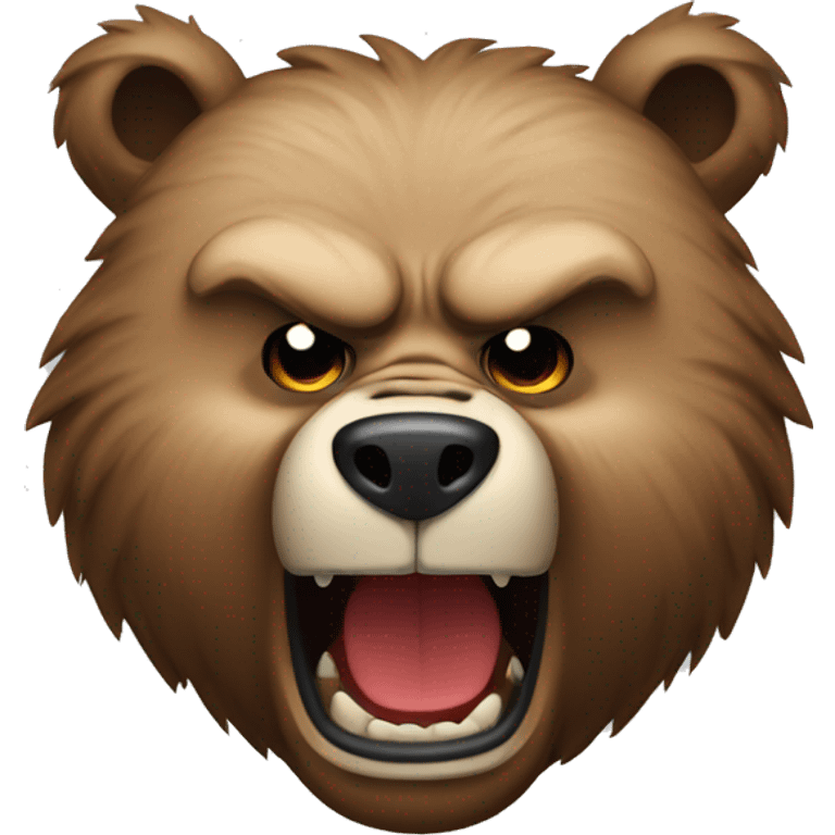 angry bear emoji