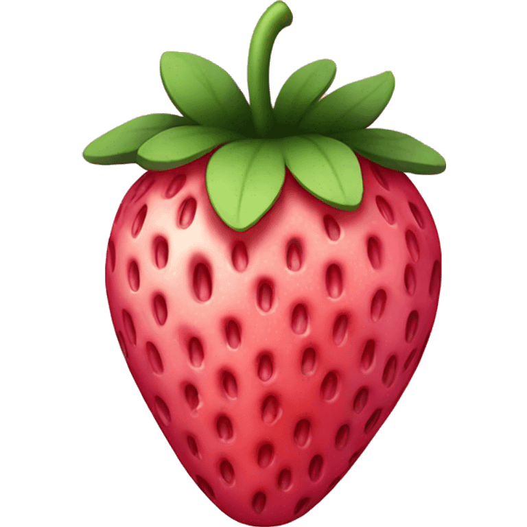 Pink strawberry emoji