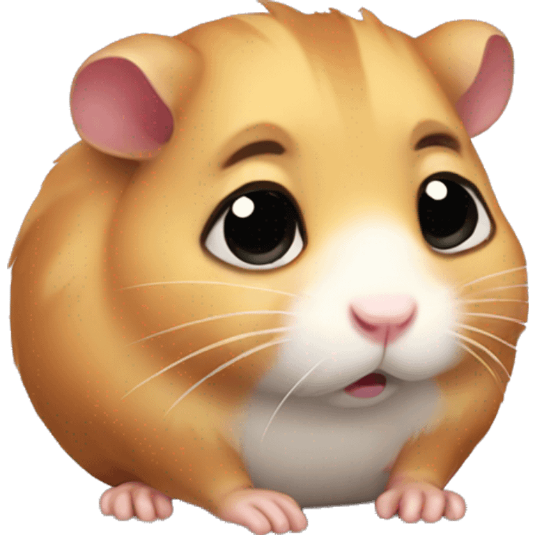 very sad heart broken hamster  emoji