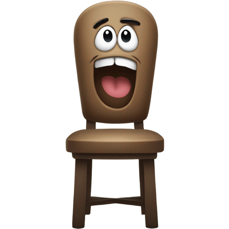 Chair singing “who’s afraid of little old me” emoji