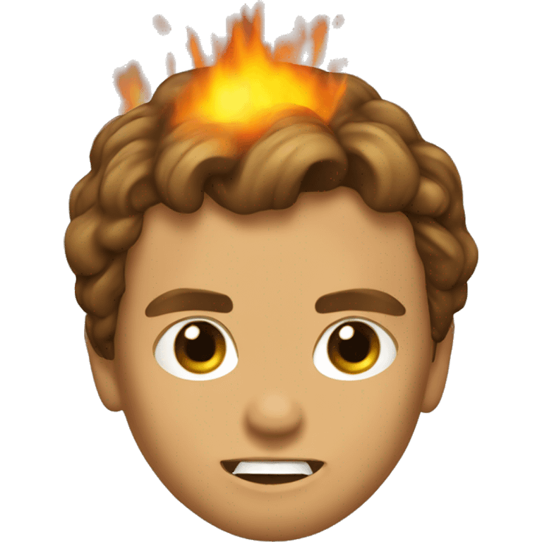 Anakin skywalker on fire emoji